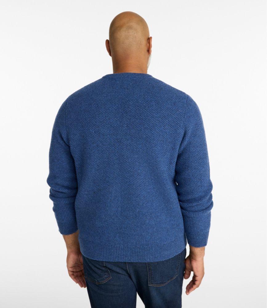 Men's Heritage Honeycomb Sweater, Crewneck, Dark Bronze Heather, small image number 5
