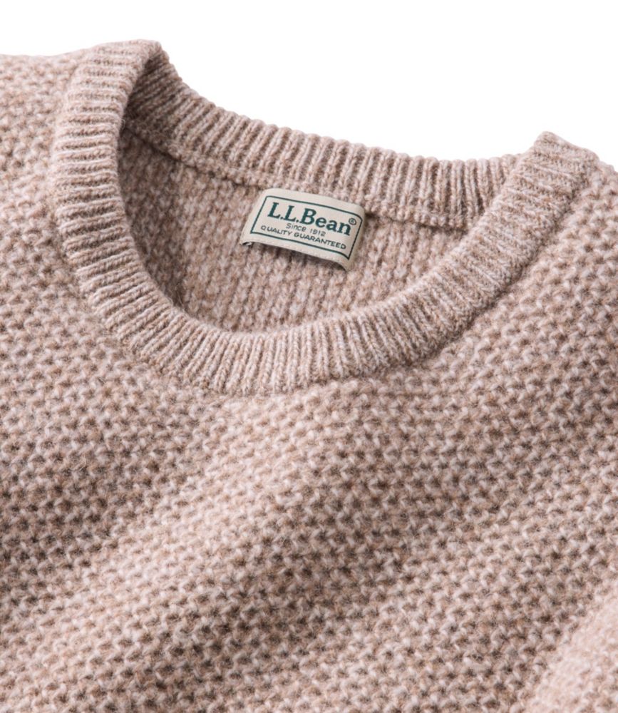 Men's Heritage Honeycomb Sweater, Crewneck, Dark Bronze Heather, small image number 6