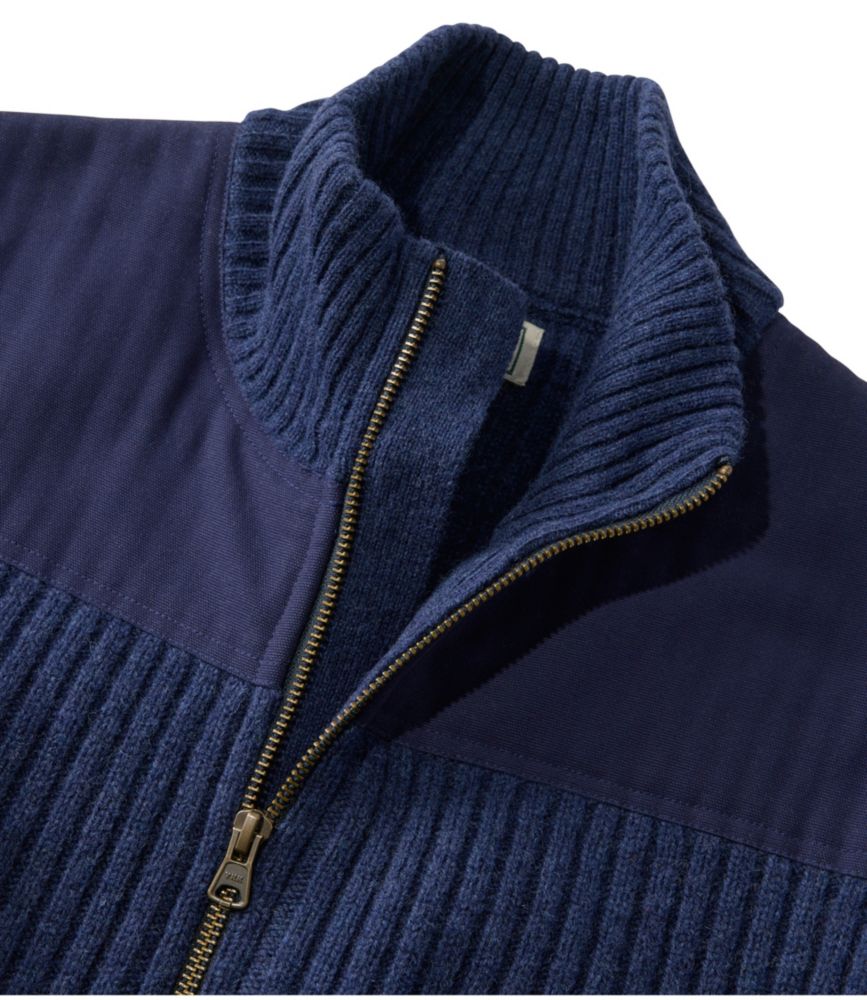 Men's Commando Vest Sweater, Bright Navy Heather, small image number 4