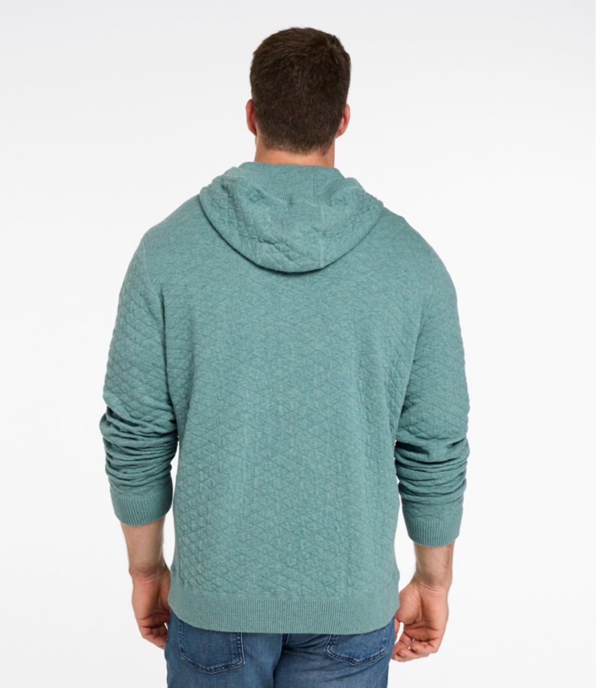 Men's Quilted Hoodie Sweater, Blue Water, small image number 5