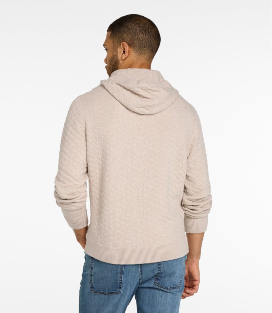 Men's Quilted Hoodie Sweater