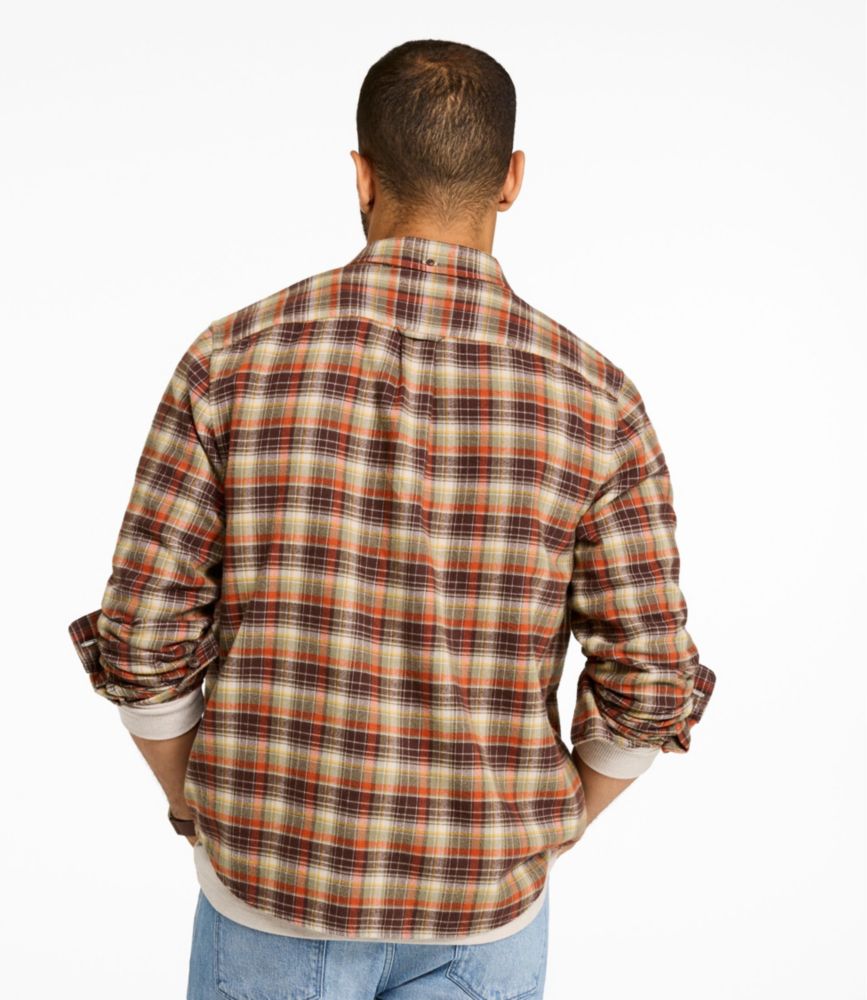 Men's Signature Brushed Herringbone Shirt, Camping Scenic, small image number 3