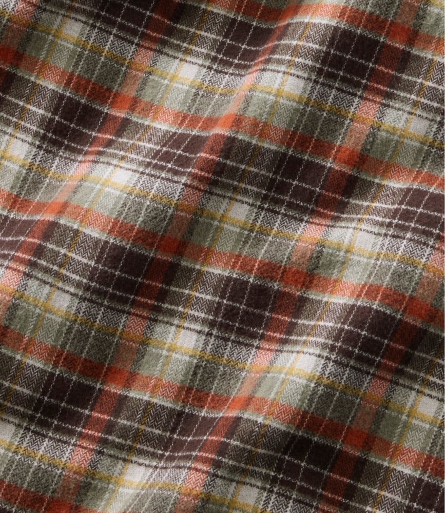 Men's Signature Brushed Herringbone Shirt, Camping Scenic, small image number 5