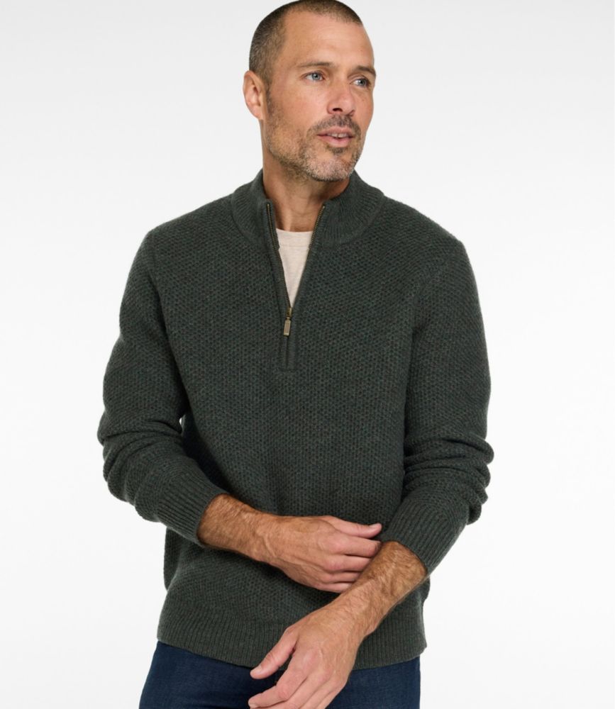 Men's Heritage Honeycomb Sweater, Quarter-Zip