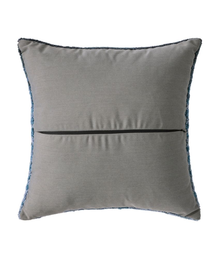 Indoor/Outdoor Hooked Pillow, 18x18 Whale, Multi, small image number 2