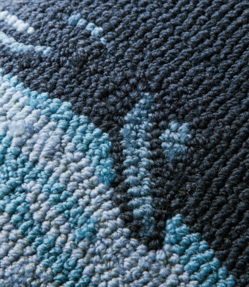 Indoor/Outdoor Hooked Pillow, 18x18 Whale, Multi, small image number 3