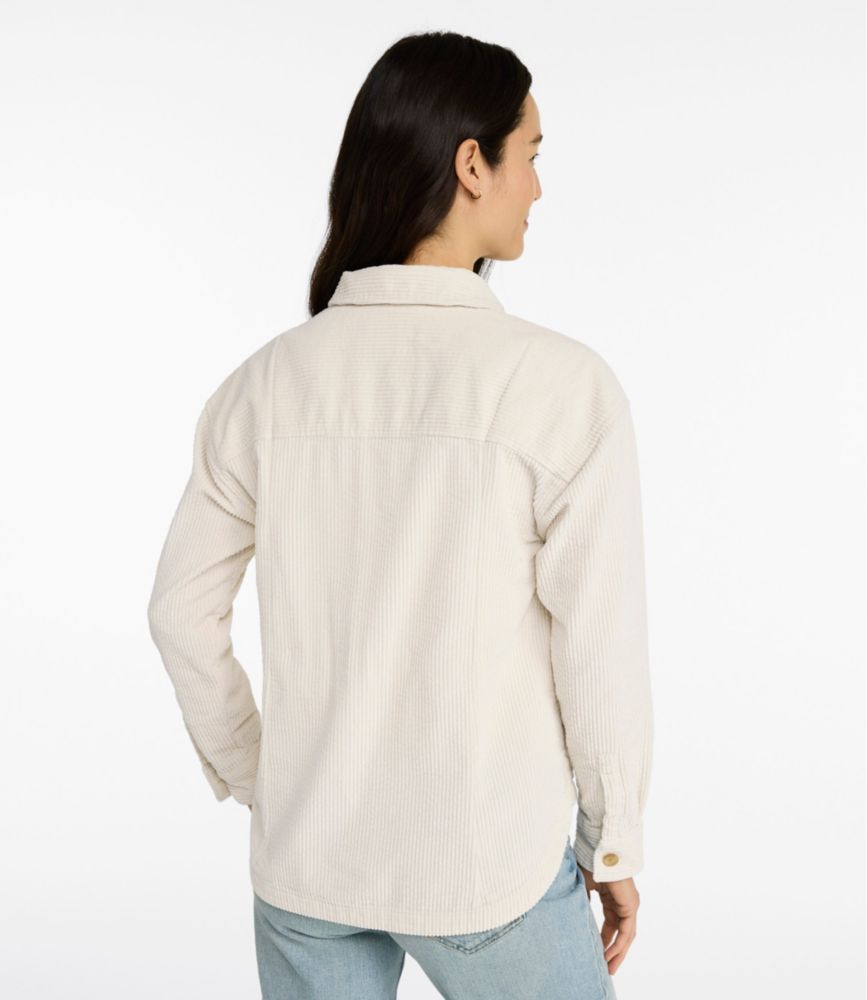 Women's Comfort Corduroy Big Shirt, Dark Cinder, small image number 3