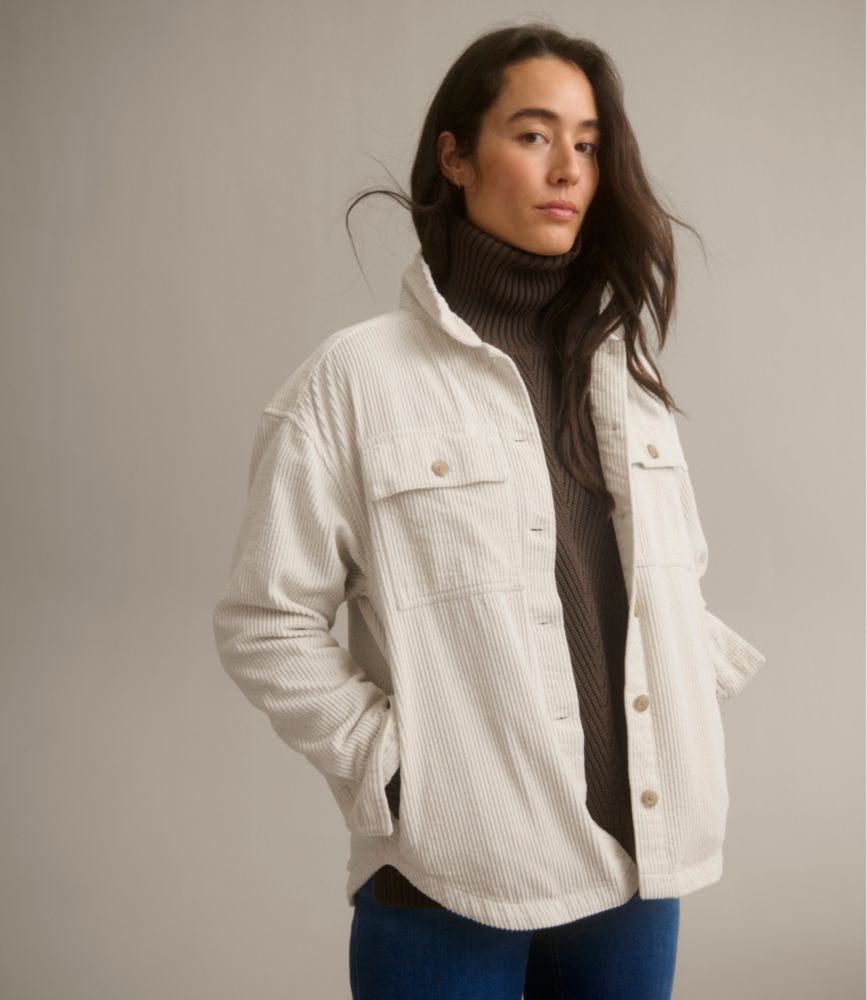 Women's Comfort Corduroy Big Shirt, Dark Cinder, small image number 8