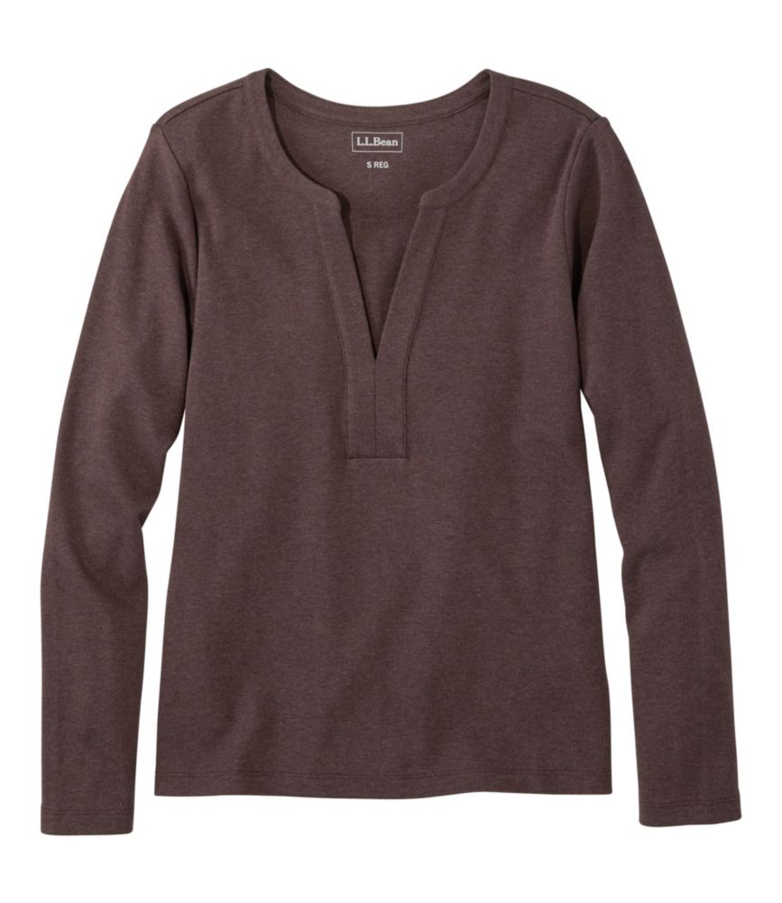Women's L.L.Bean Tee, Long-Sleeve Splitneck