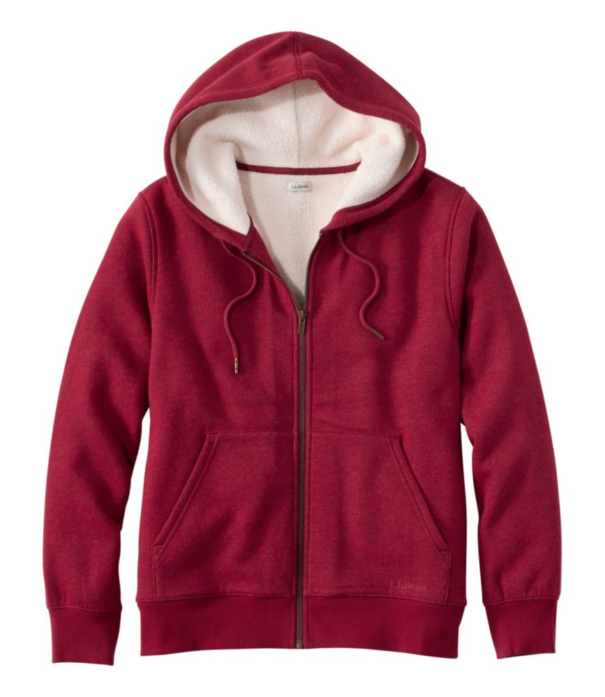 Women's Essentials Sweatshirt, Lined Full-Zip Hoodie