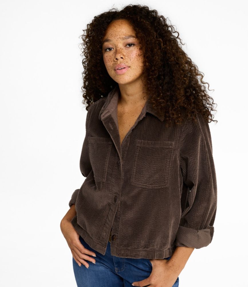 Women's Comfort Corduroy Cropped Shirt