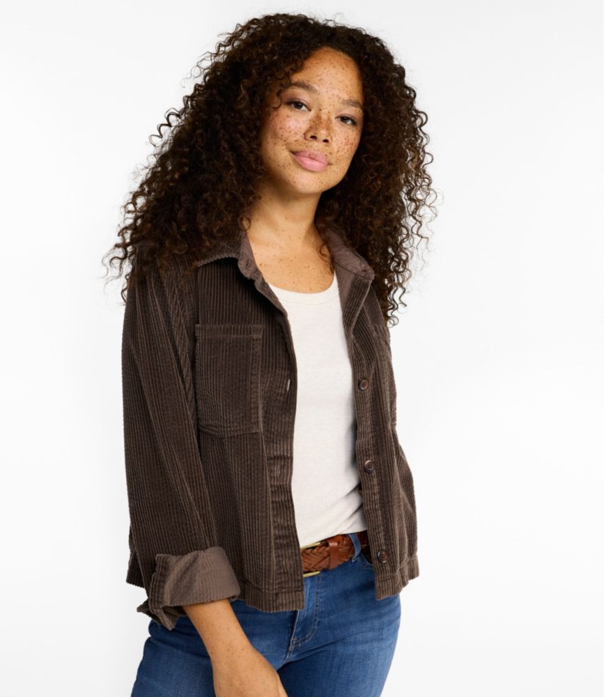 Women's Comfort Corduroy Cropped Shirt