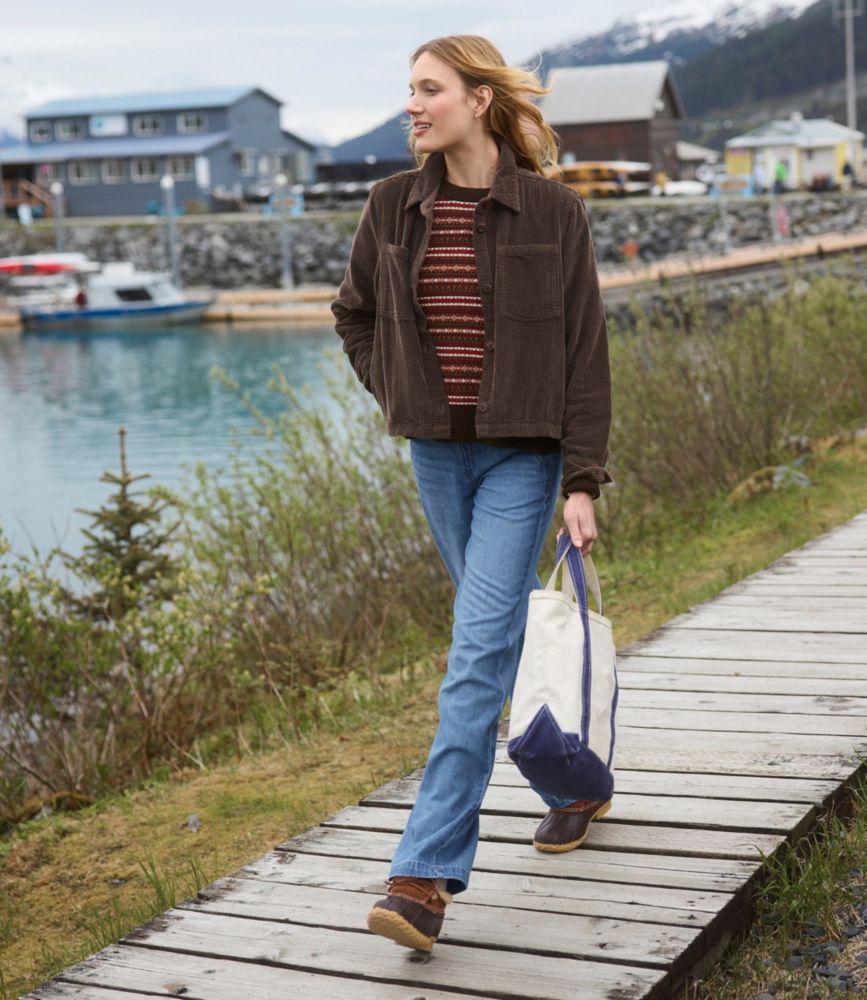 Women's Comfort Corduroy Cropped Shirt