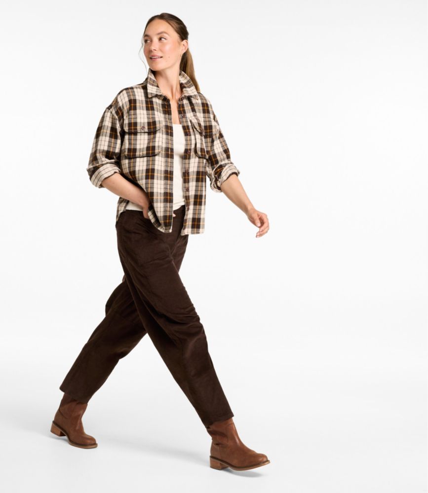 Women's Signature Fisherman Twill Shirt, Classic Navy Plaid, small image number 6