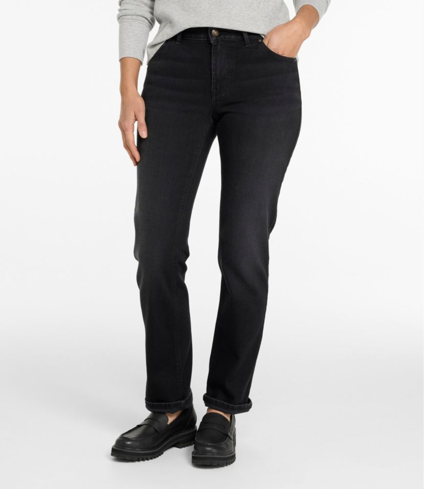 Women's L.L.Bean Go-Anywhere Jeans, Mid-Rise Ultimate Straight-Leg