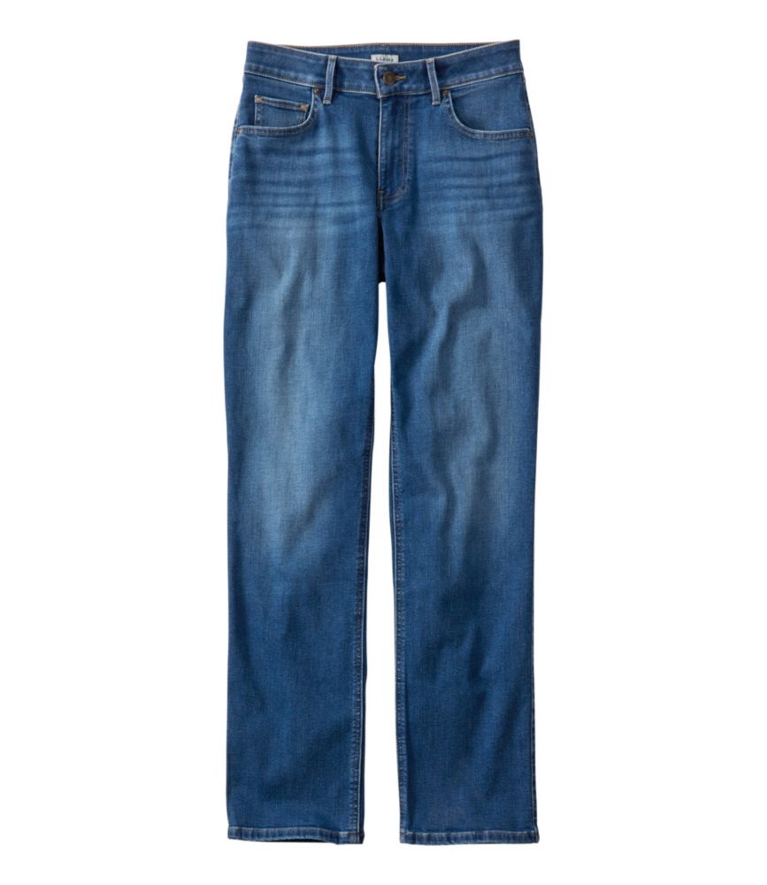 Women's L.L.Bean Go-Anywhere Jeans, Mid-Rise Ultimate Straight-Leg