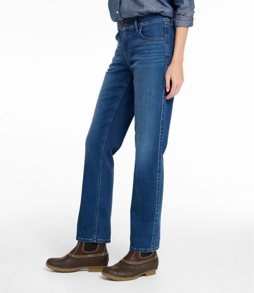Women's L.L.Bean Go-Anywhere Jeans, Mid-Rise Ultimate Straight-Leg