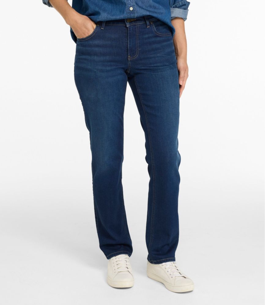 Women's L.L.Bean Go-Anywhere Jeans, Mid-Rise Ultimate Straight-Leg