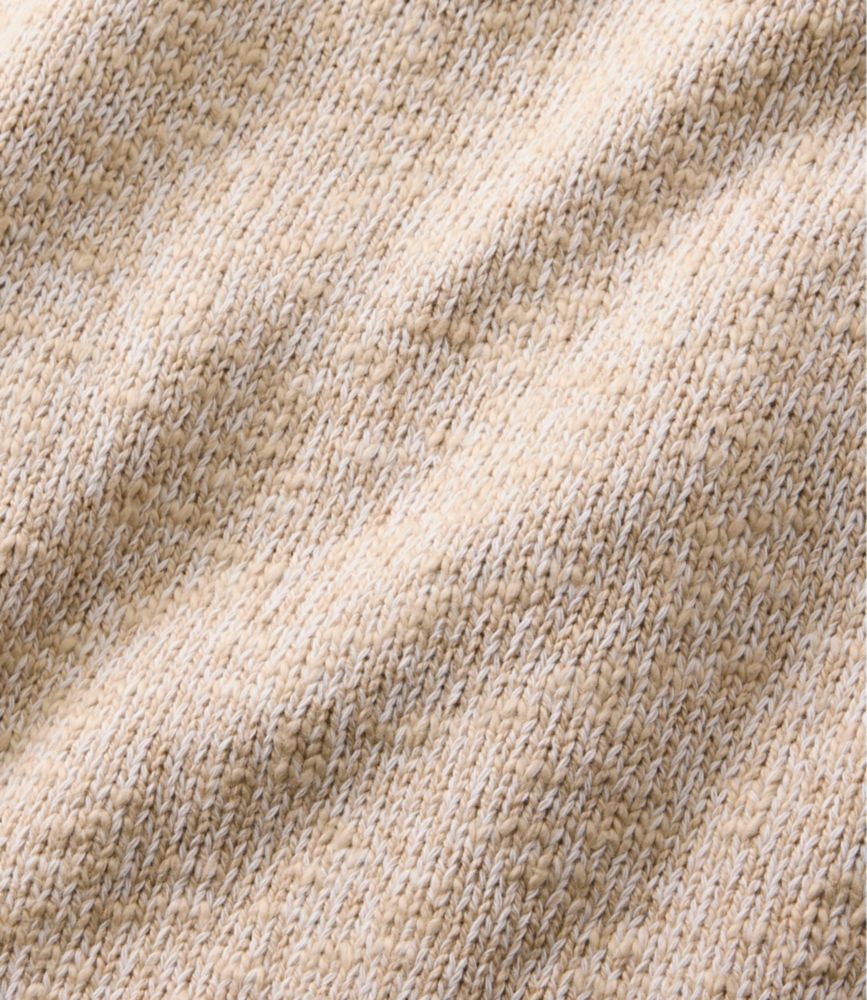 Women's Cotton Ragg Sweater, Relaxed Crewneck, Bone Marl, small image number 4