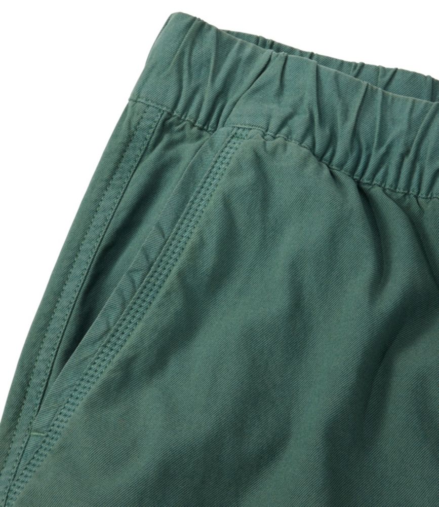 Women's Sunwashed Cotton-Blend Pull-On Pants, Mid-Rise Cargo