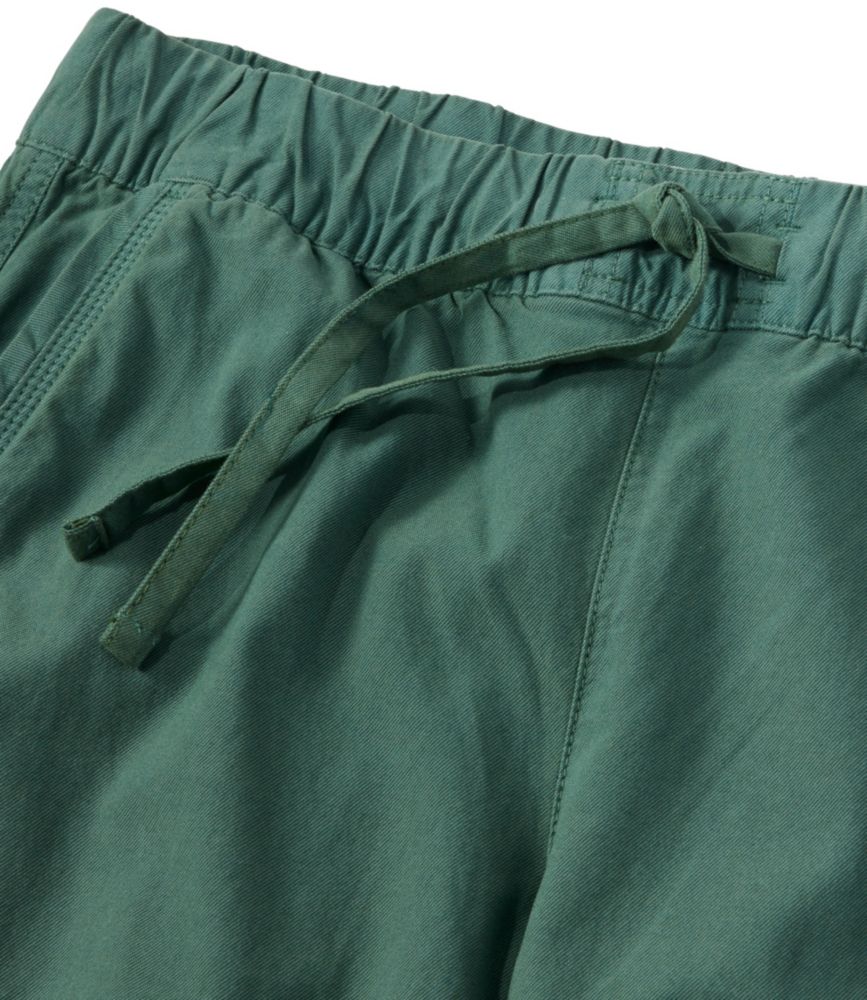Women's Sunwashed Cotton-Blend Pull-On Pants, Mid-Rise Cargo