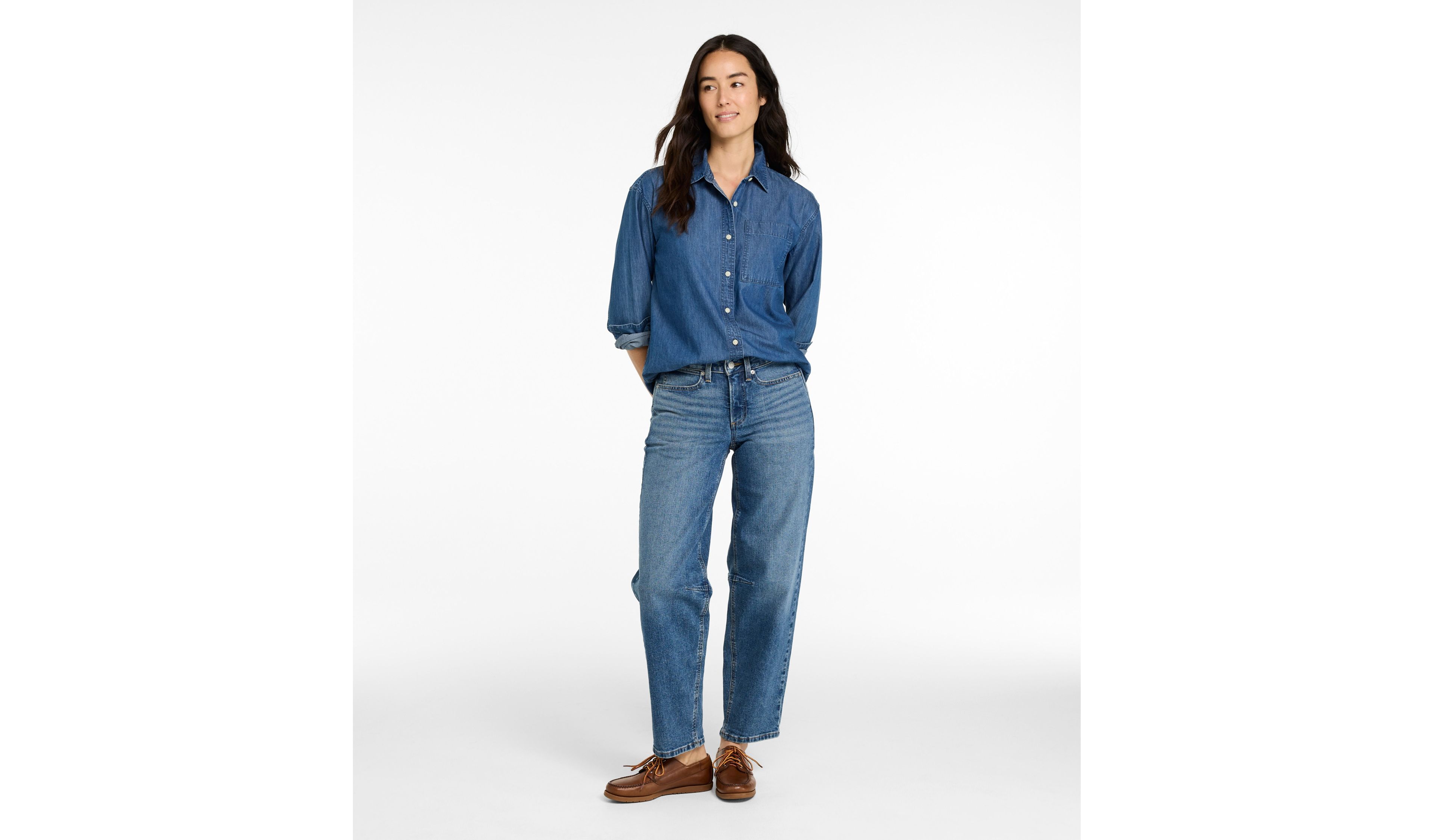 Women's 207 Vintage Jeans, Mid-Rise Barrel-Leg