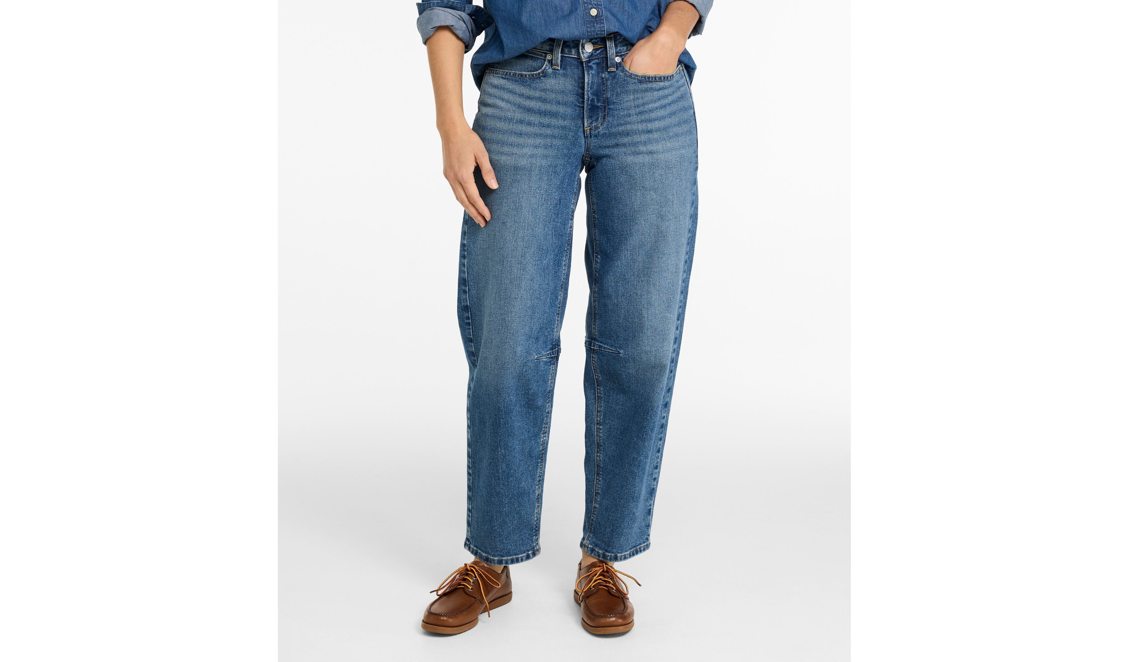 Women's 207 Vintage Jeans, Mid-Rise Barrel-Leg