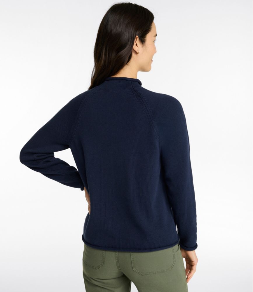 Women's The Original Double L&reg; Sweater, Rollneck, Classic Navy, small image number 3