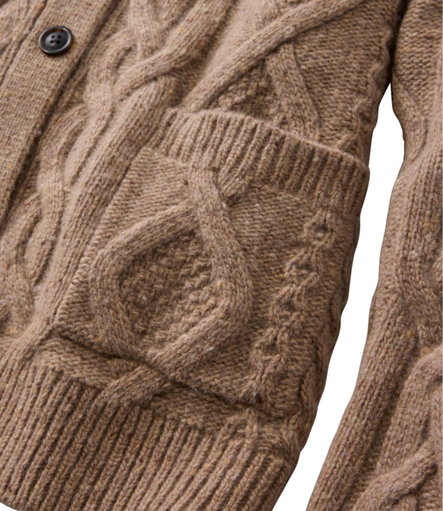 Women's Signature Wool-Blend Fisherman Sweater, Cardigan