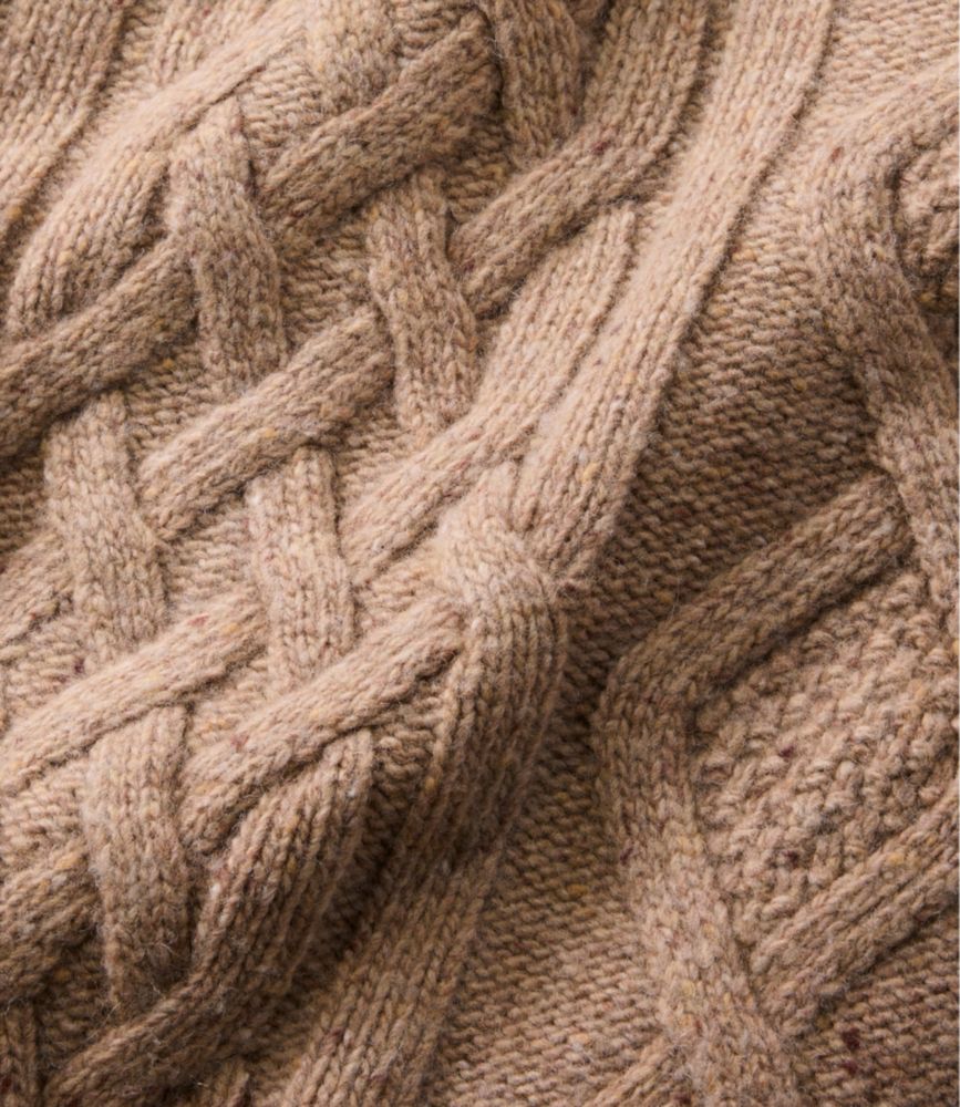 Women's Signature Wool-Blend Fisherman Sweater, Cardigan