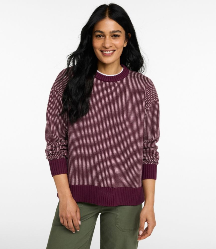 Women's The Original Double L® Sweater, Crewneck Bird's-Eye, New