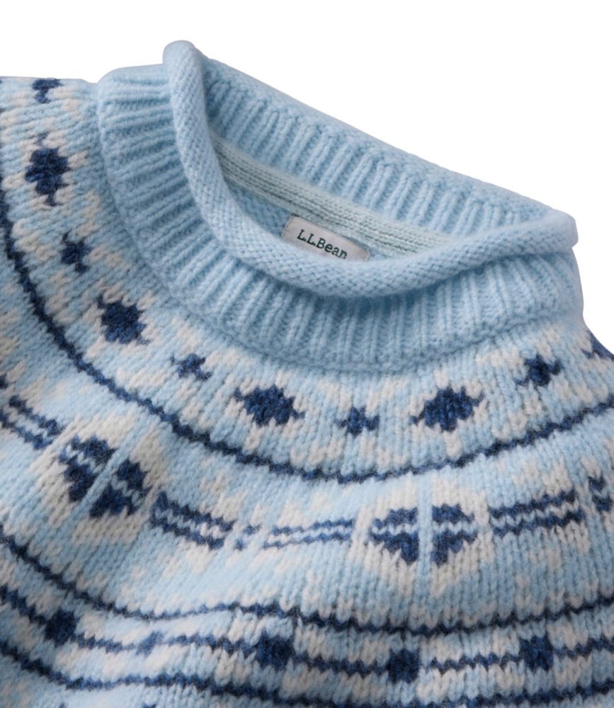 Women's Bean's Classic Ragg Wool Sweater, Rollneck Novelty