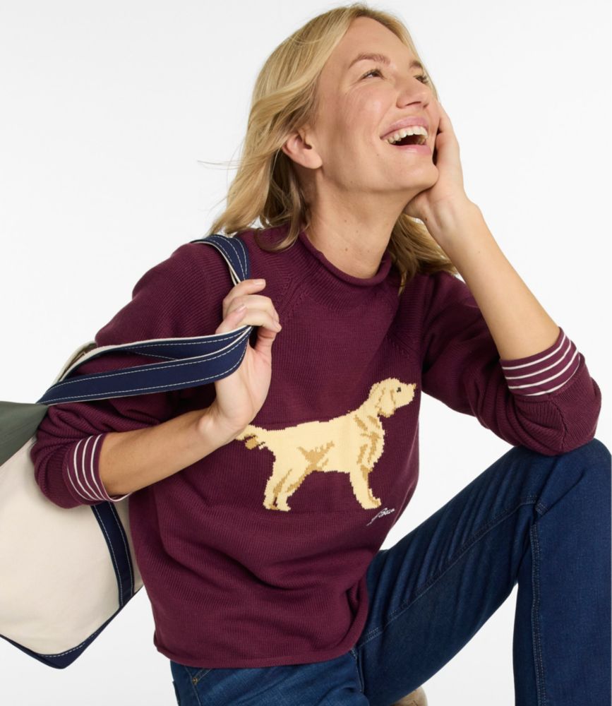Women's The Original Double L® Sweater, Novelty Rollneck