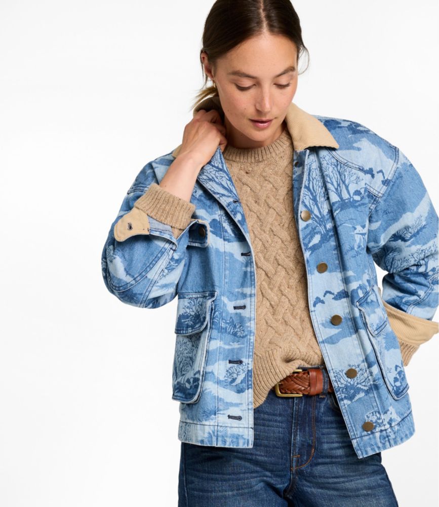 Women's Signature Double L® Denim Barn Coat, Novelty