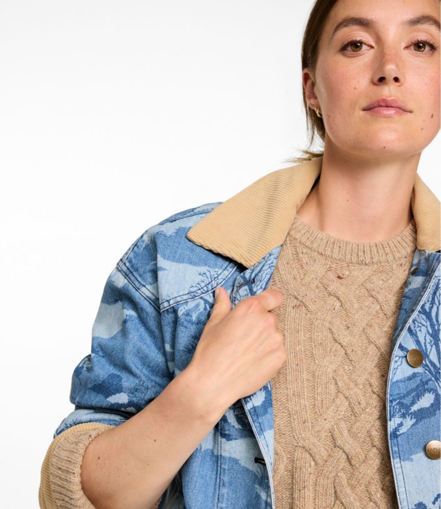 Women's Signature Double L® Denim Barn Coat, Novelty