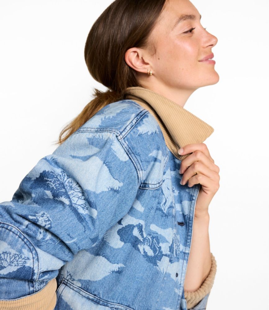 Women's Signature Double L® Denim Barn Coat, Novelty