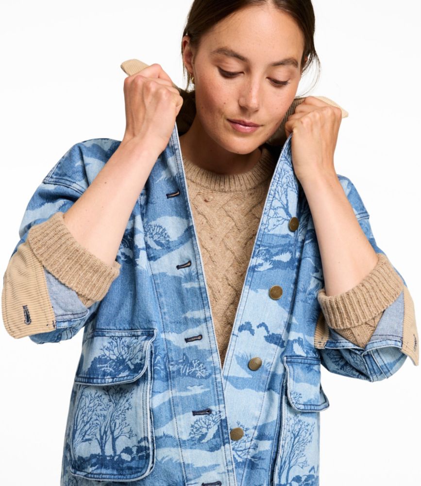 Women's Signature Double L® Denim Barn Coat, Novelty