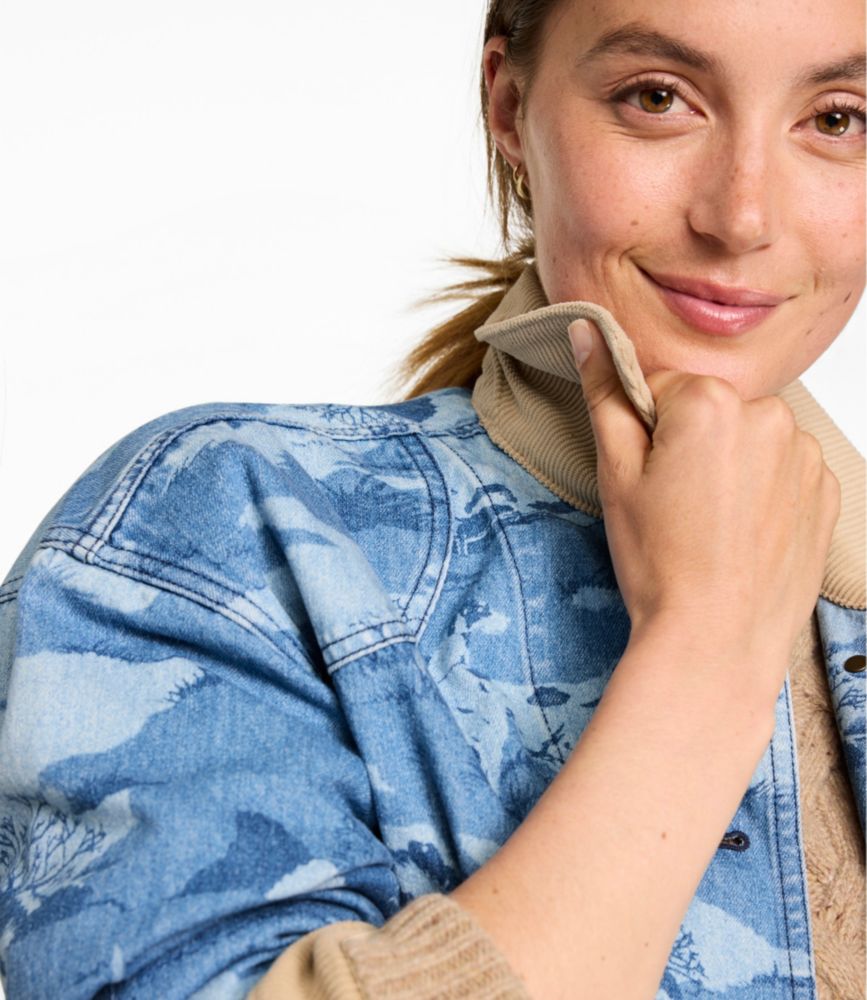 Women's Signature Double L® Denim Barn Coat, Novelty