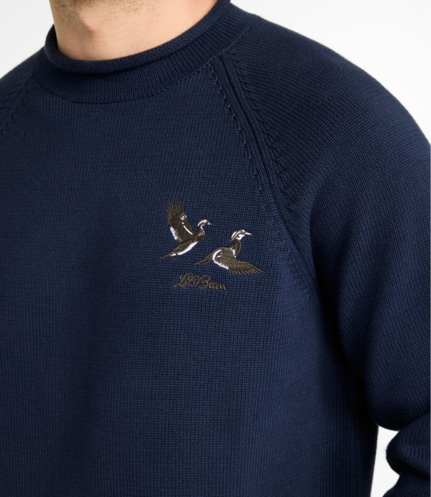 Men's The Original Double L&reg; Rollneck Sweater, Novelty, Classic Navy Duck, small image number 8