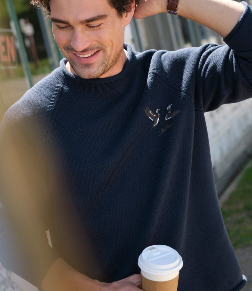 Men's The Original Double L&reg; Rollneck Sweater, Novelty, Classic Navy Duck, small image number 11