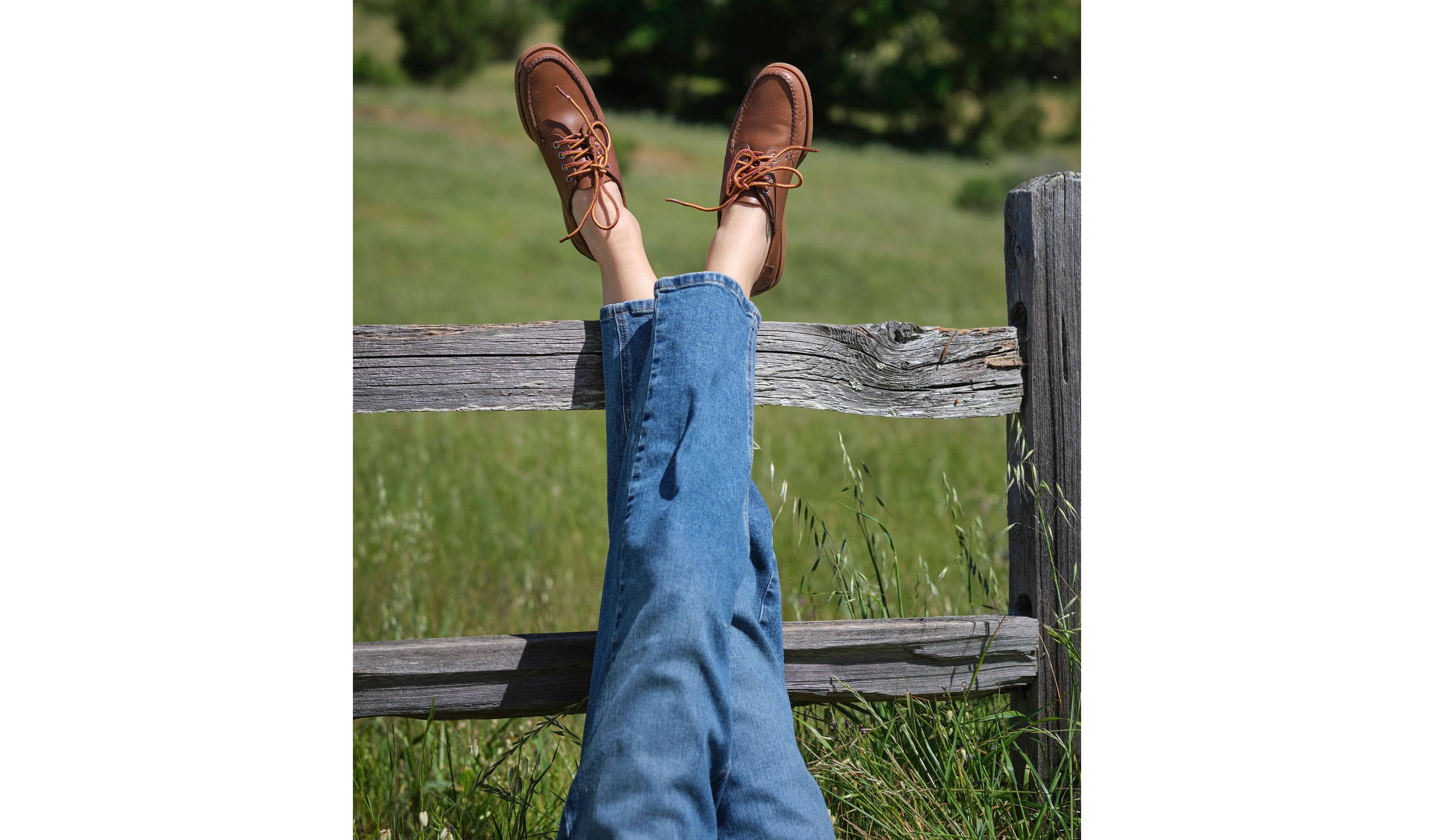 Women's Handsewn Moccasins, Blucher Moc