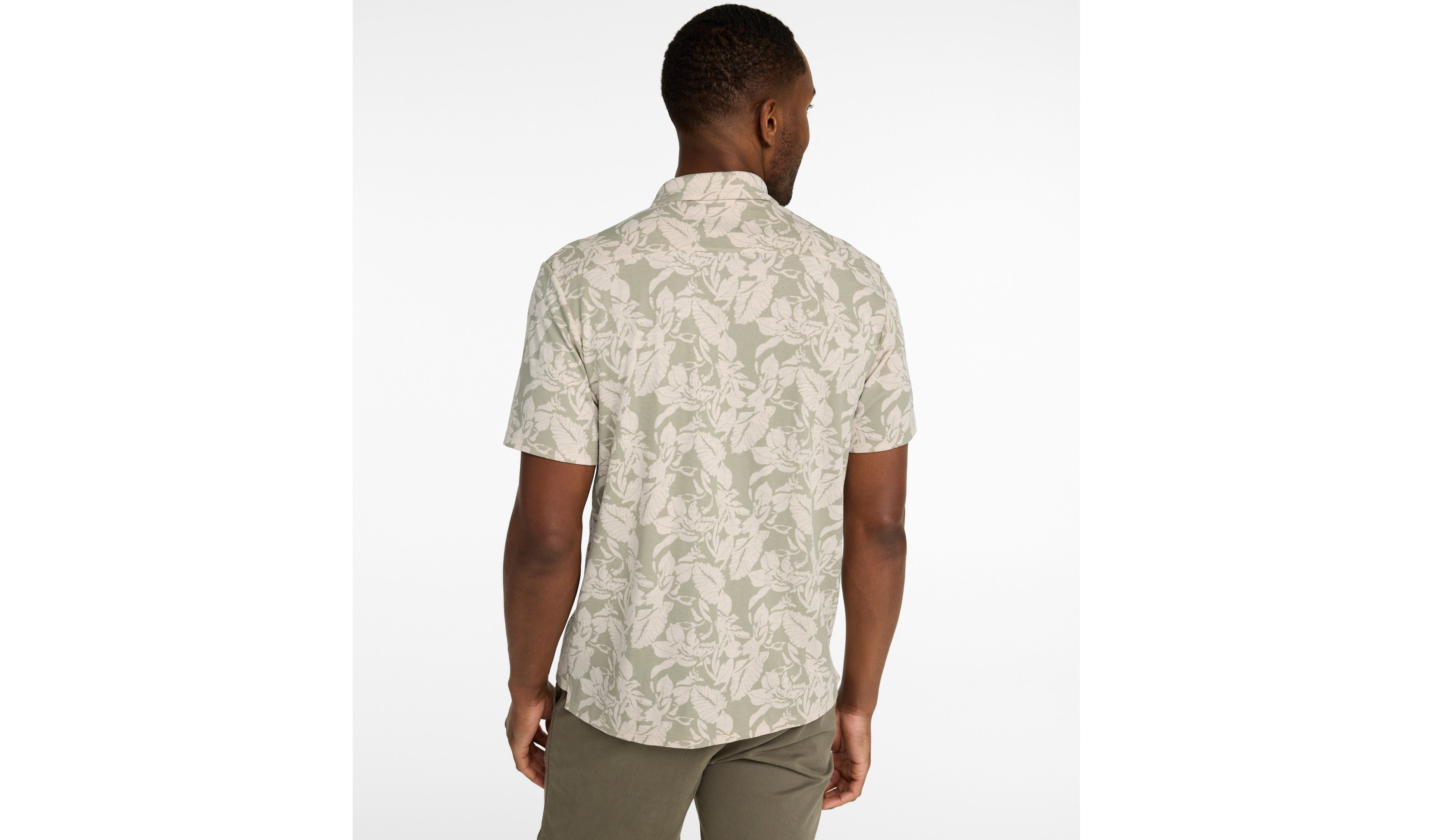 Men's Sunwashed Ultrasoft Button-Front Shirt, Short-Sleeve, Print