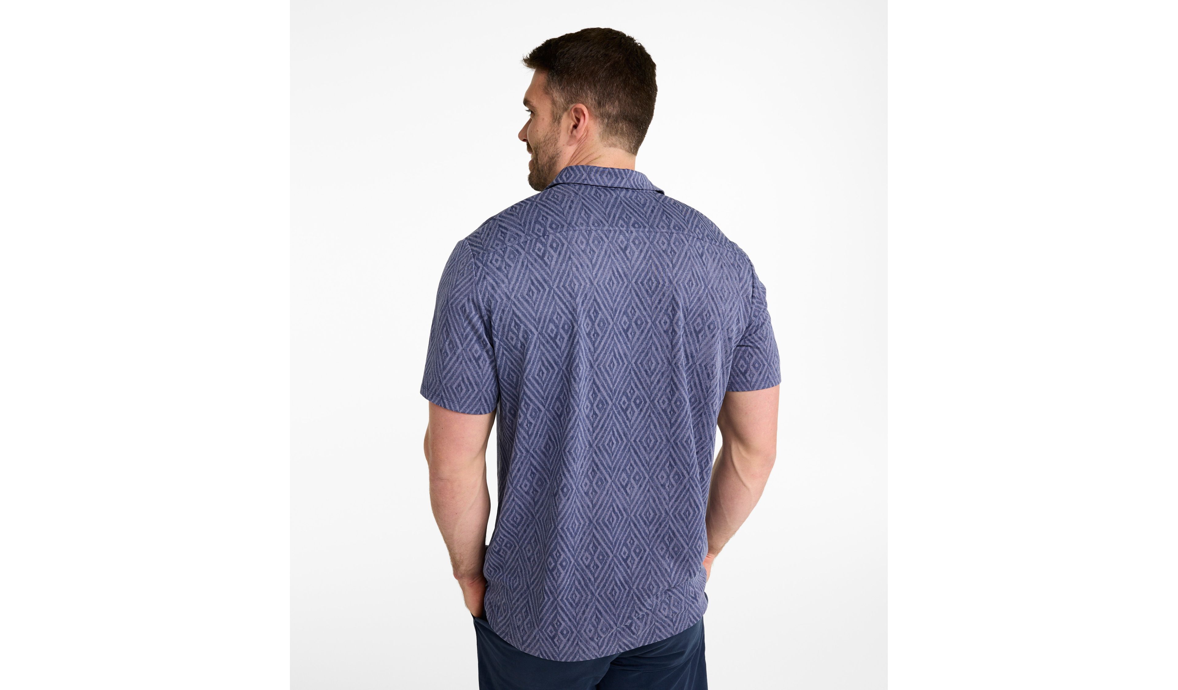 Men's Sunwashed Ultrasoft Button-Front Shirt, Short-Sleeve, Print