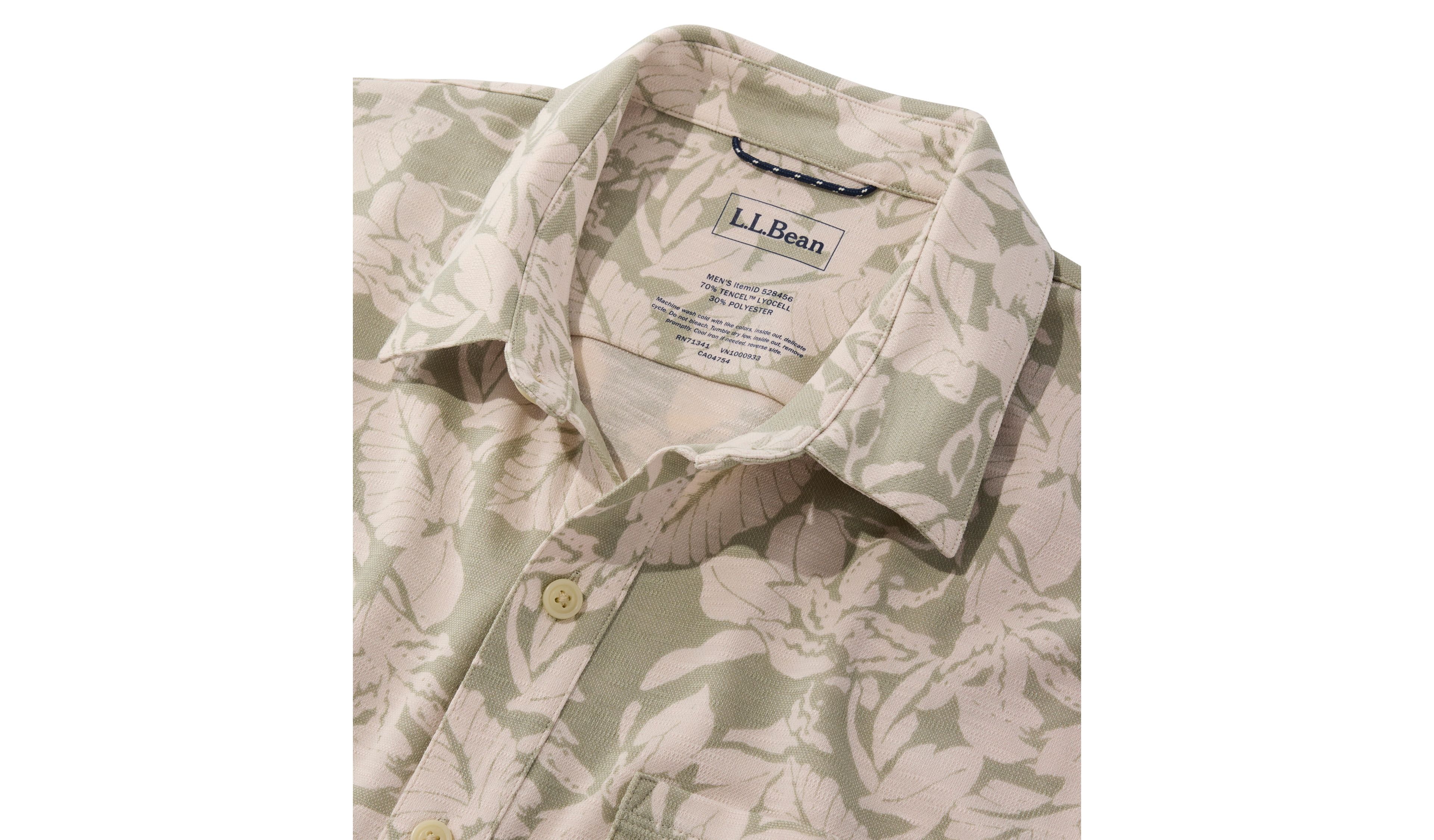 Men's Sunwashed Ultrasoft Button-Front Shirt, Short-Sleeve, Print