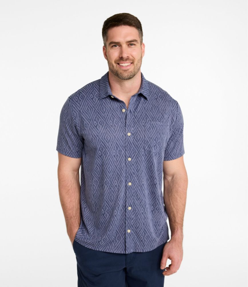Men's Sunwashed Ultrasoft Button-Front Shirt, Short-Sleeve, Print