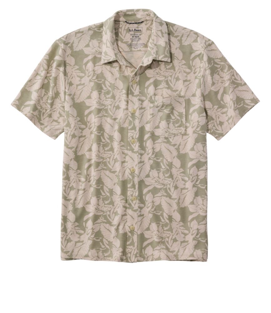 Men's Sunwashed Ultrasoft Button-Front Shirt, Short-Sleeve, Print