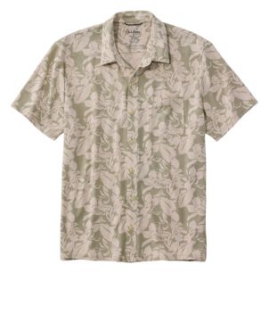 Men's Sunwashed Ultrasoft Button-Front Shirt, Short-Sleeve, Print, New