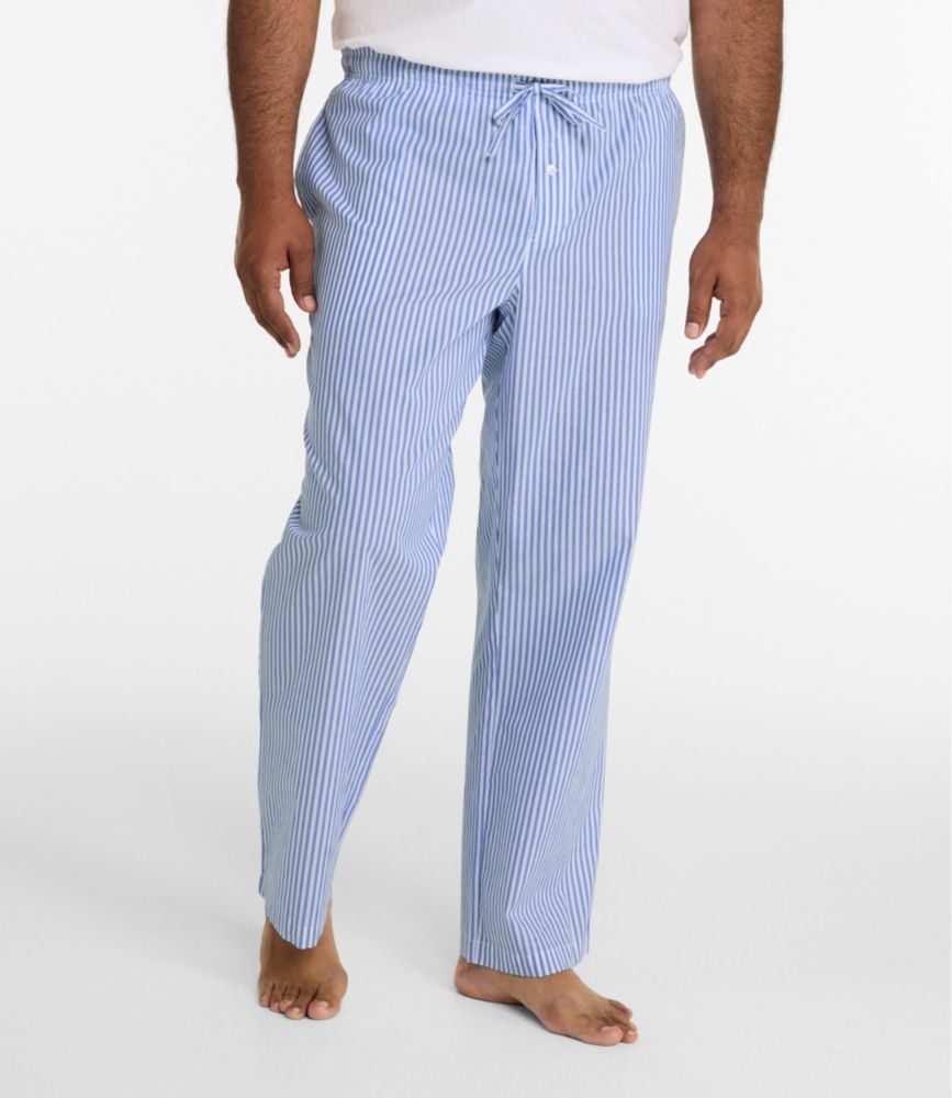 Men's Bean's Poplin Sleep Pants, Blue Tide, small image number 4