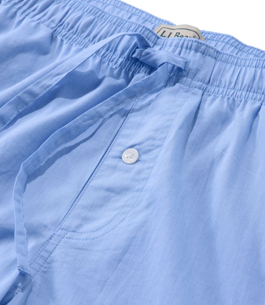 Men's Bean's Poplin Sleep Pants, Blue Tide, small image number 6