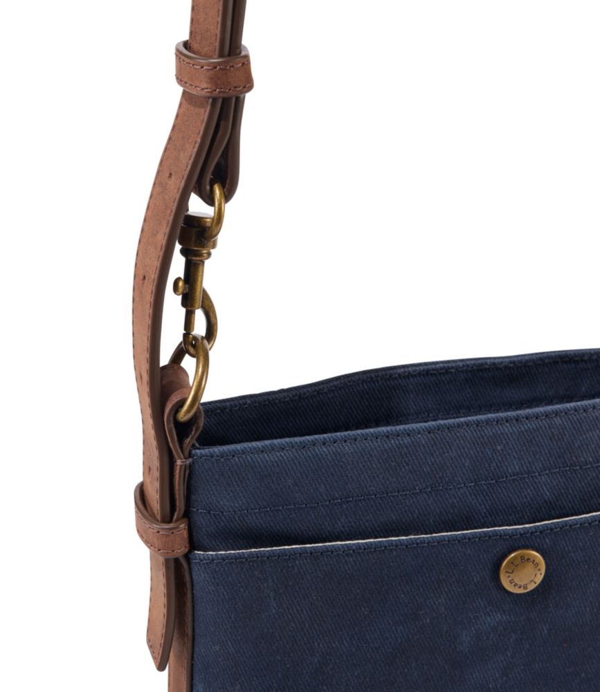 Waxed Canvas Crossbody, Small, Classic Navy, small image number 6